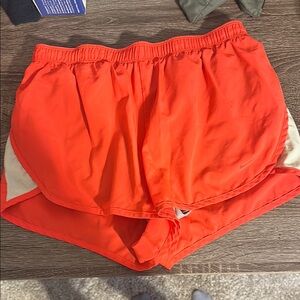 Nike Women's Vibrant Orange Athletic Shorts